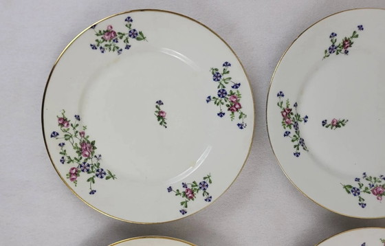 6 platte borden versierd met weerhaken – Servies, Porcelain (photo 8 of 12)