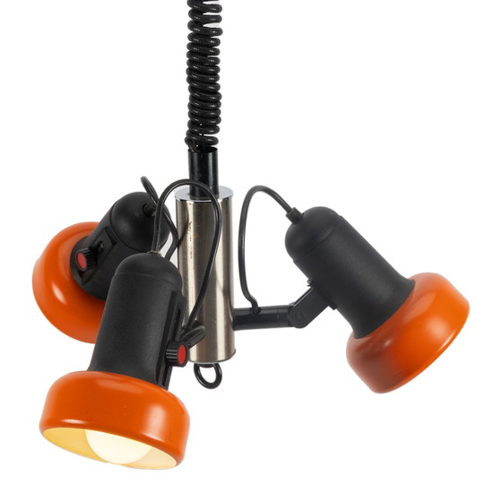 Image 1 of Orange 70s 3-Point Adjustable Pendant Lamp