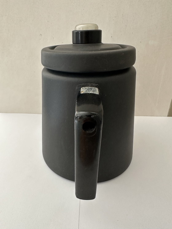 Image 1 of Arabia Finel koffiepot + percolator kleur mat zwart VINTAGE