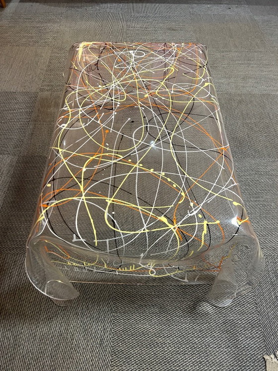 Image 1 of Taschentuchtisch mit Graffiti, 1980