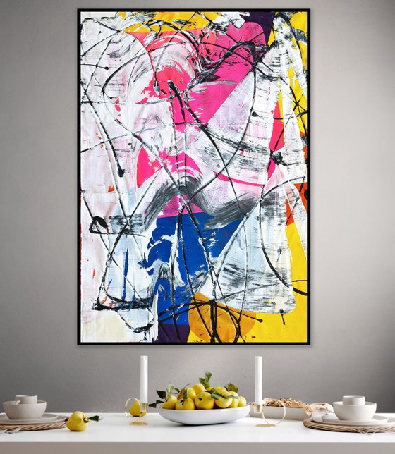 Image 1 of Jürgen Angeler - Pink Heart - 200 x 140 cm