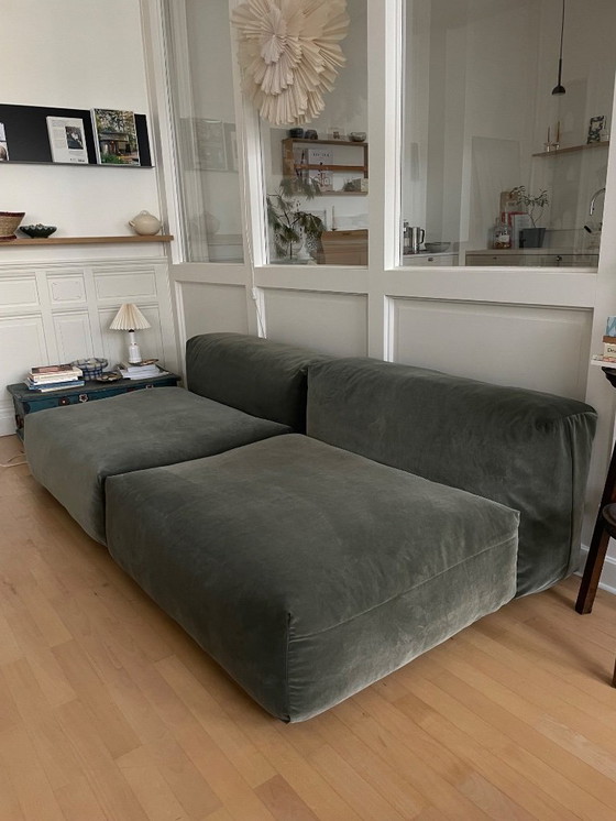 Image 1 of Vetsak Sofa Couch Suave Pine Green Zitting Zijkussen Groot Loungekussen