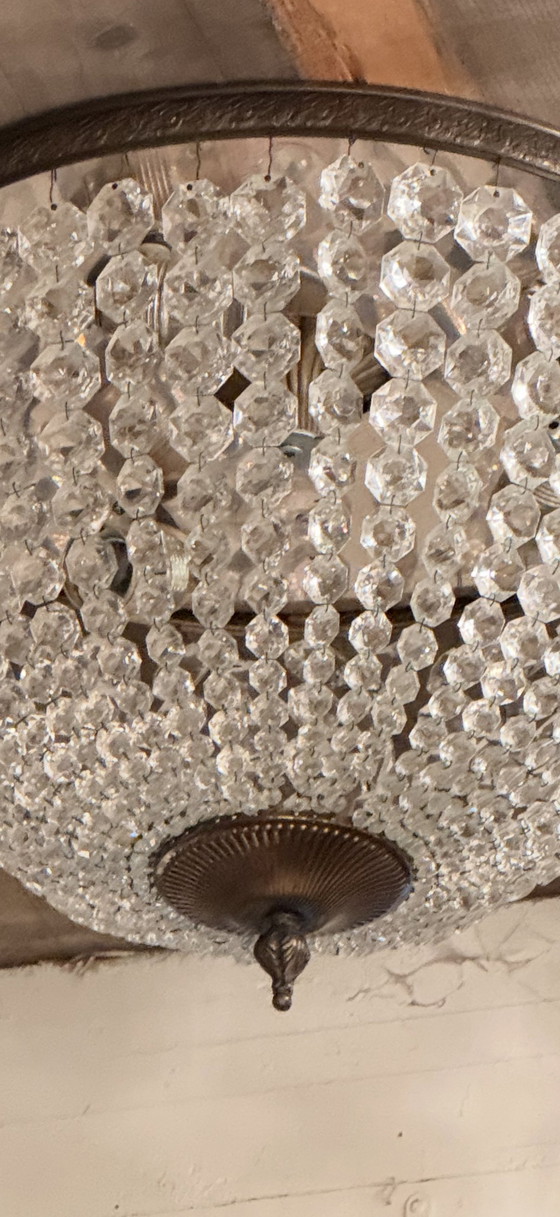 Image 1 of Antike Kristall-Kronleuchter-Deckenleuchte