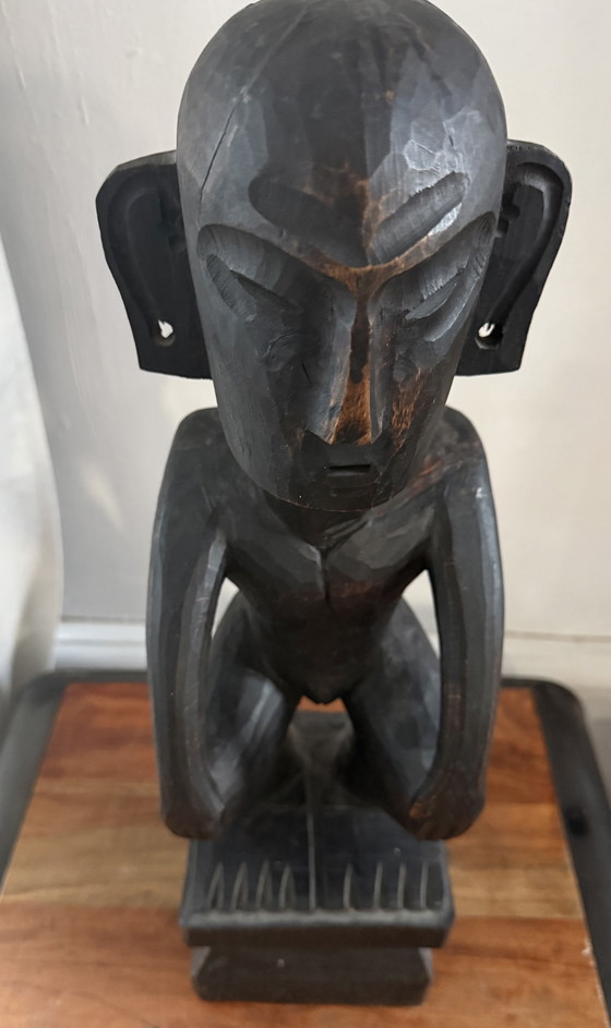 Image 1 of Große afrikanische Holzskulptur – Skulpturenobjekt aus der Mitte des 20. Jahrhunderts