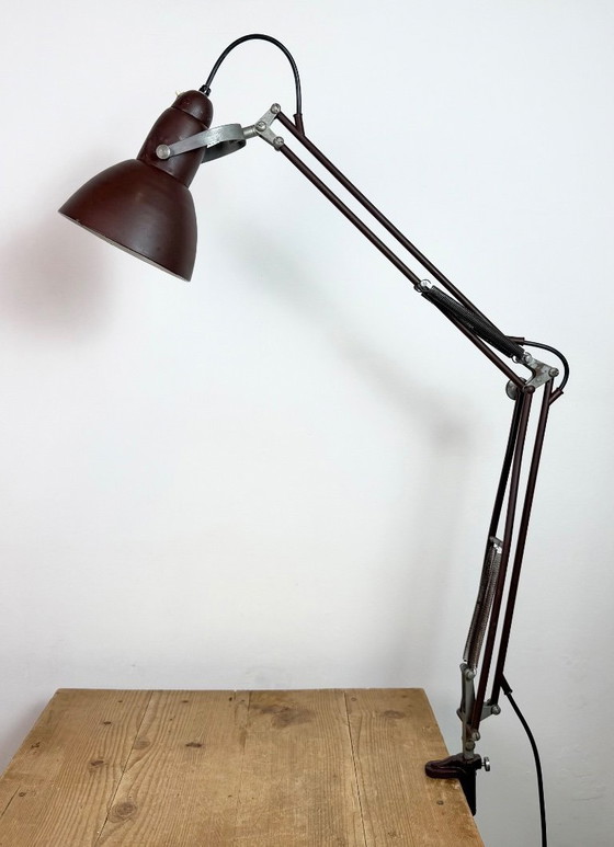 Image 1 of Vintage Brown Architect Table Lamp from Napako, 1950s
