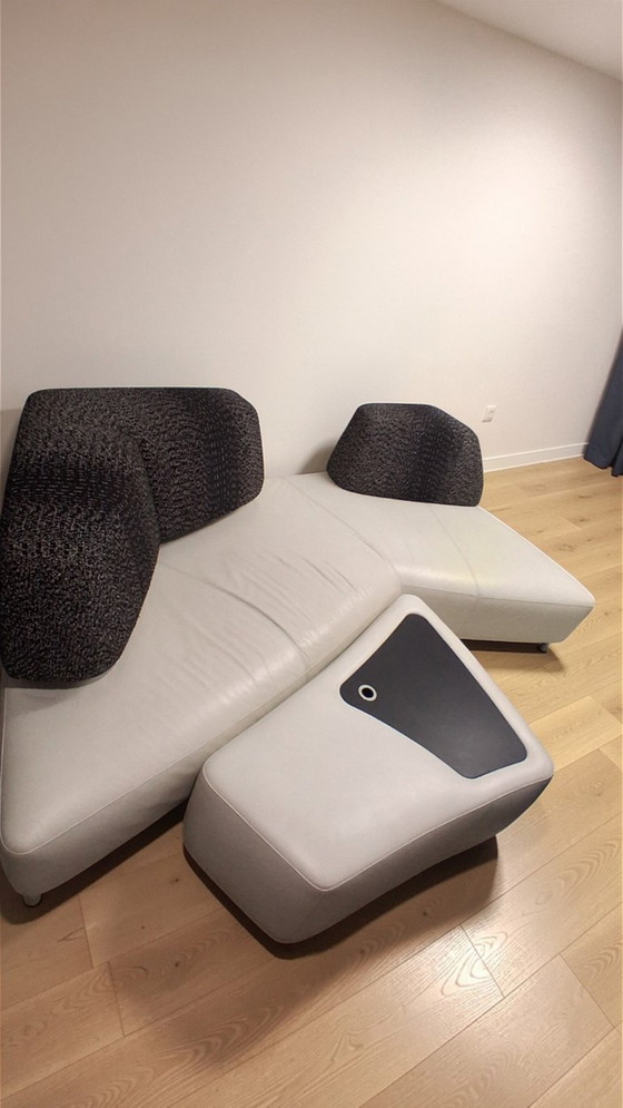 Image 1 of Leolux Archipel Lounge Set by Hugo de Ruiter – Leather & Fabric