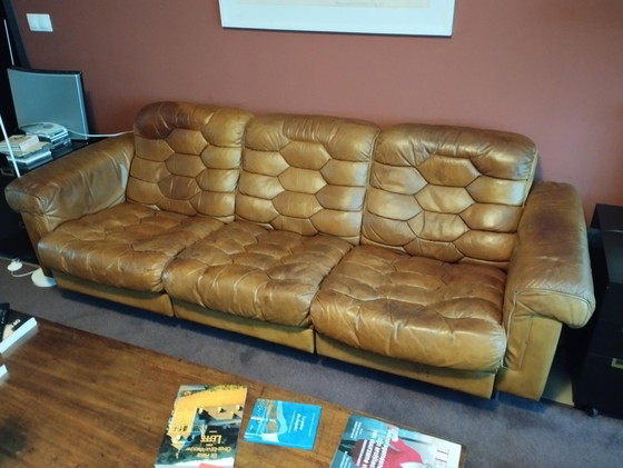 Image 1 of de Sede Ensemble 3-Sitzer-Sofa; 2-Sitzer und Hocker