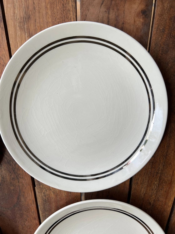 5 vintage Gien dessertborden, model 4607 – Servies, Porselein (photo 6 of 14)