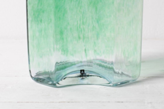 Decanter vintage in vetro verde e blu Antikva di Bertil Vallien / Bruksforshyttan / Svezia / 1994 (photo 10 of 17)