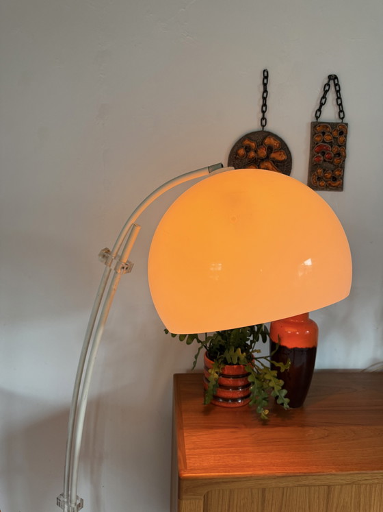 Vintage Adjustable Arc Lamp, Solken Leuchten '70 – Floor lights, Plastic, Metal (photo 5 of 12)