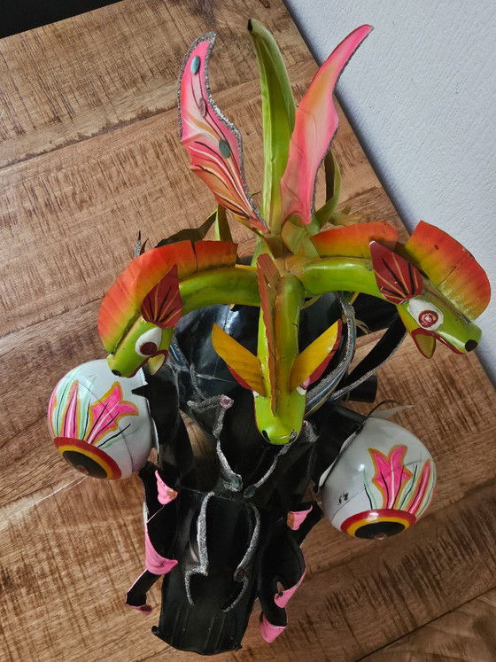 Magnifique Masque de Carnaval Diablada Bolivien Traditionnel – Objets déco, Aluminium, Autre (photo 8 of 24)
