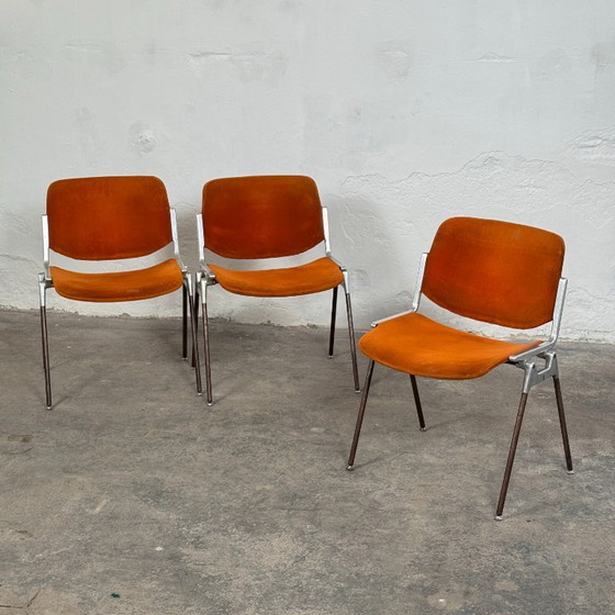Image 1 of Set of 4 Giancarlo Piretti DSC 106 Chairs for Castelli, 1970s