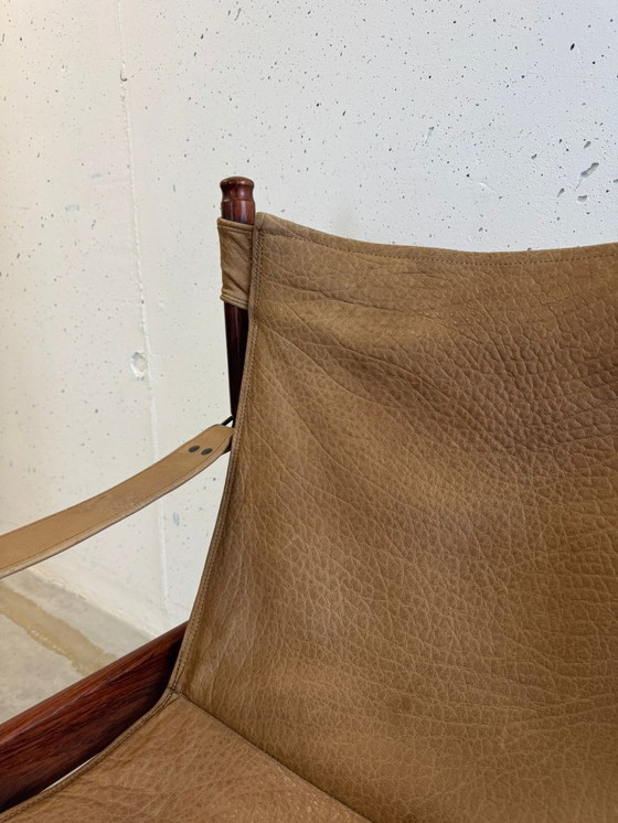 Image 1 of Rare safari armchair Erik Wørts Niels Eilersen Mid Century 60s