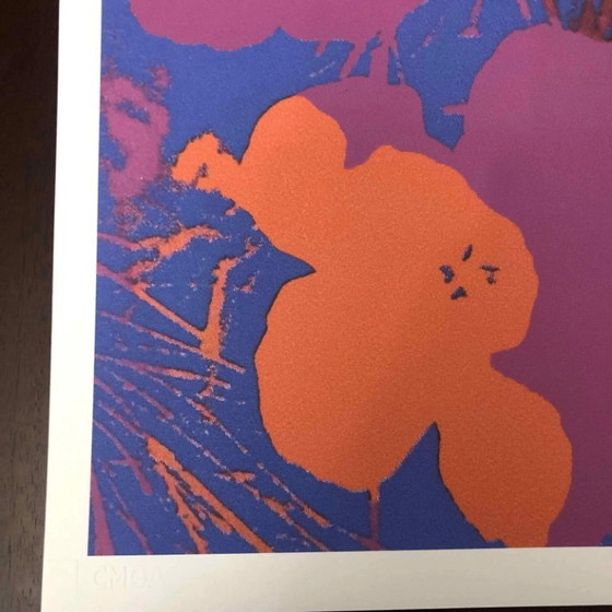 Litografía "Flores de amapola" de la década de 1990, inspirada en la obra de Andy Warhol. (photo 5 of 11)