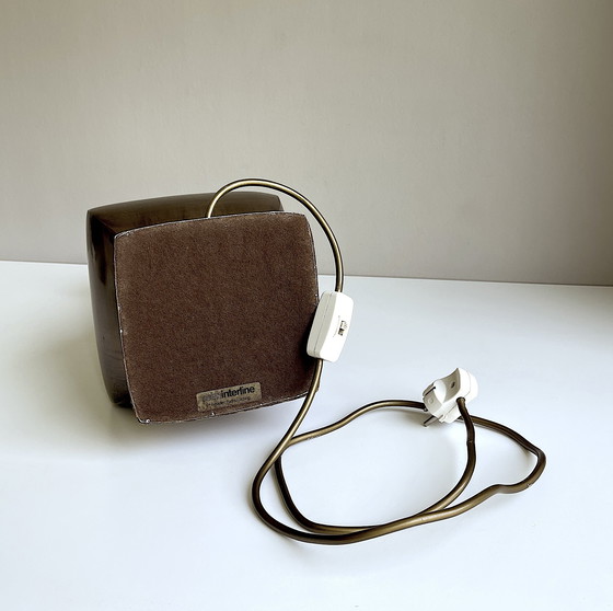 Image 1 of Lampe de table vintage . Laiton . Reim Interline Fuchs Gilching . MCM .