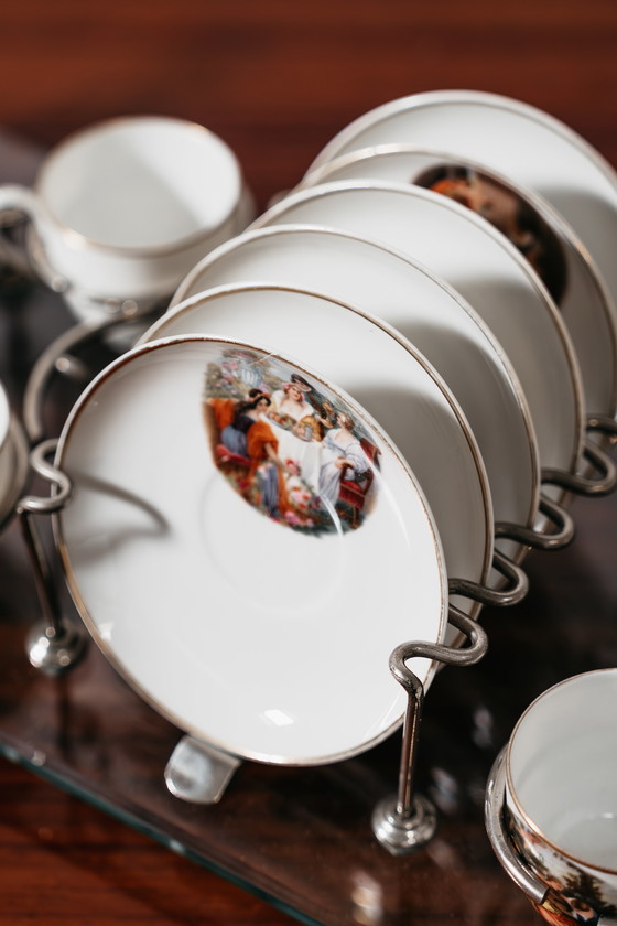Image 1 of Luxe design koffieset van Jean Haviland uit de jaren 70, vintage model.