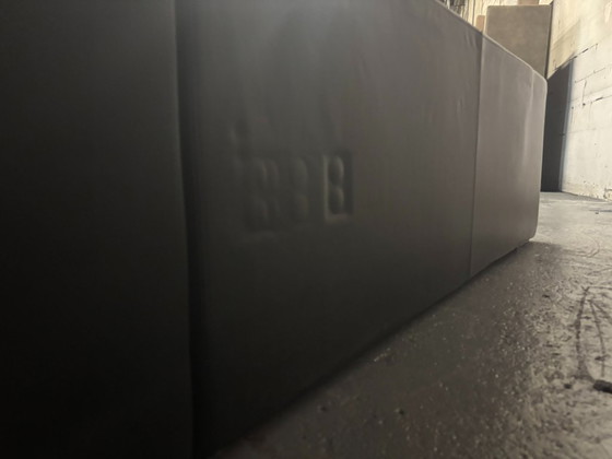 Image 1 of Jencikova Design Divano + poggiapiedi in pelle nero