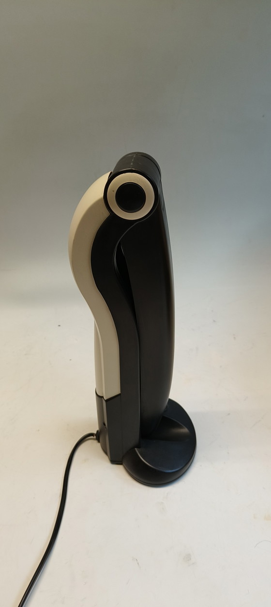Image 1 of Lampada vintage Toucan di H. T. Huang per Lenoir in bianco e nero.