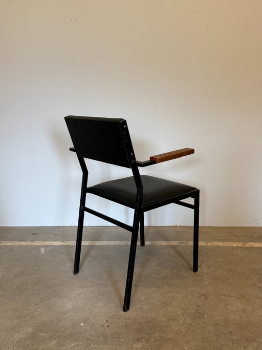 Vintage Sessel im Stil von Martin Visser SE21 - 1960er Jahre – bureaustoelen, Metal, Wood (photo 2 of 9)