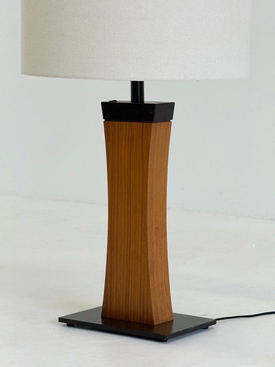 Italian Mid Century teak table lamp – Wood, Metal (photo 8 of 16)