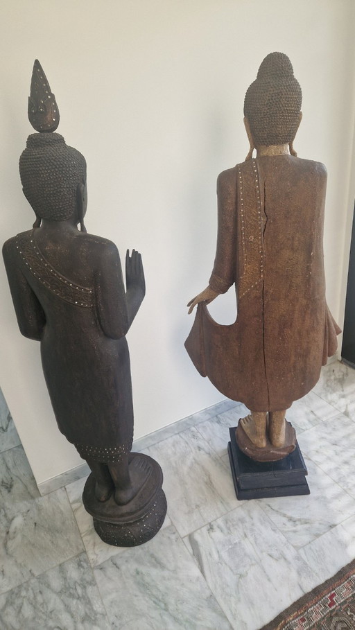 Buddhas – decoratieve objecten, Wood