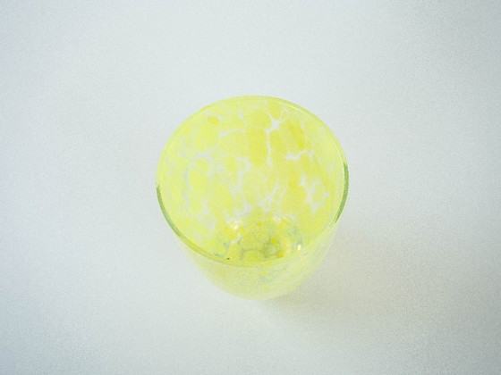 Image 1 of Lemon-coloured glass vase, Danish design, 1970s, made in Denmark