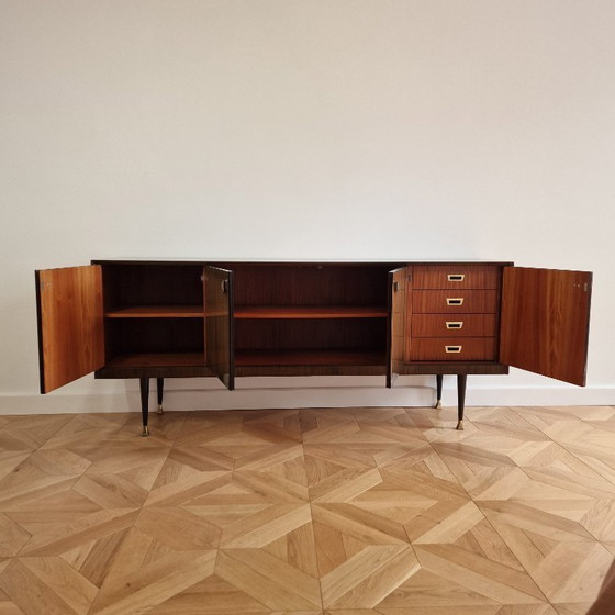 Image 1 of Mid-Century Modern Italian Mahogany Sideboard, 1960s