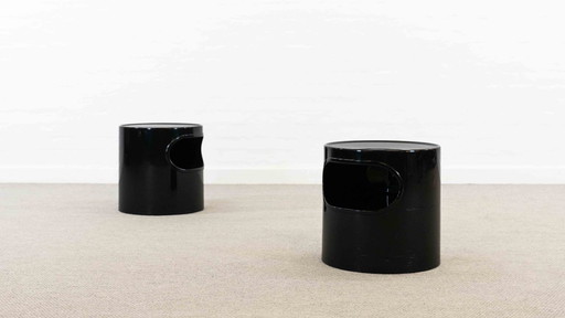 ENSEMBLE (2) TABLES "BOY" PAR EMMA GISMONDI-SCHWEINBERGER POUR METRA