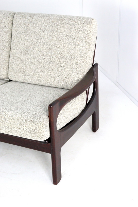 Image 1 of 3 seater sofa vintage reupholstered