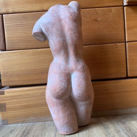 Terracotta female nude Sculpture signed Jean Portal, Ceramic, Beige, Vintage (photo 9 of 15)