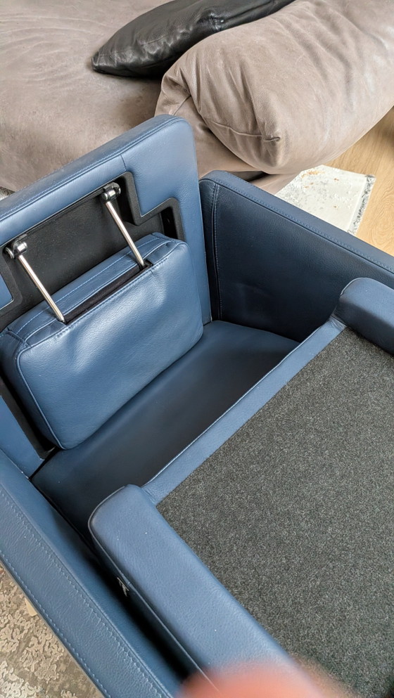 INTERTIME Relax-Sessel – Verstellbarer relaxsessel, Leather, Metal (photo 8 of 10)