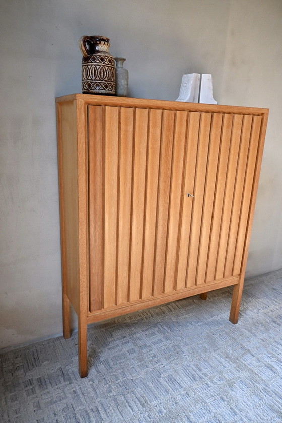 Credenza alta vintage (Leo Bub, Bub Wertmöbel) Mid-Century, Credenze alte, Legno, Marrone (foto 3 di 13)