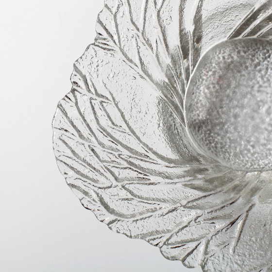 Image 1 of Mid-Century Finnish Glass Bowl: Lasisepät Mäntsälä 'Forest' Design