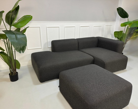 Image 1 of HAY Mags Sofa Grau Stoff Ecksofa Couch Modular + Hocker