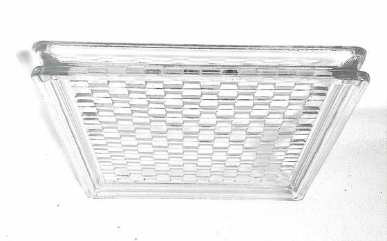 Image 1 of Großer 50er Jahre Leertaschen Glasbaustein 30 x 30 cm