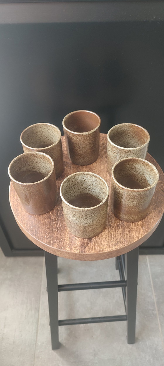 Image 1 of Service Céramique d'Atelier en Grès signé Karoly BALOGH .