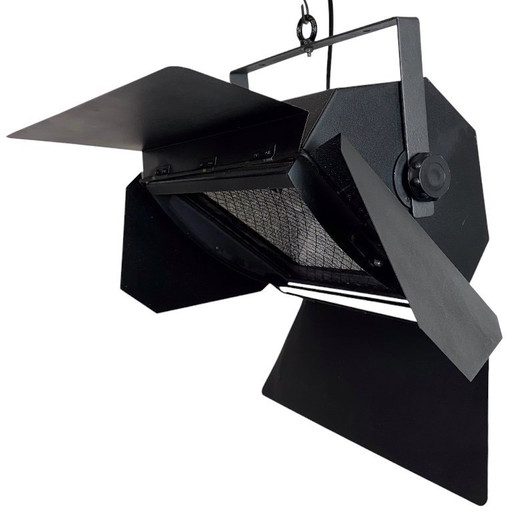 Faretto da teatro nero vintage, anni '90