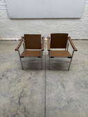 Set Van Twee Leren Eenzits 