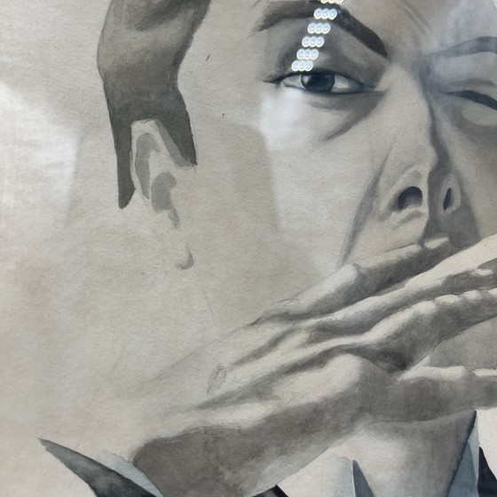 Image 1 of Ritratto di un uomo firmato ES