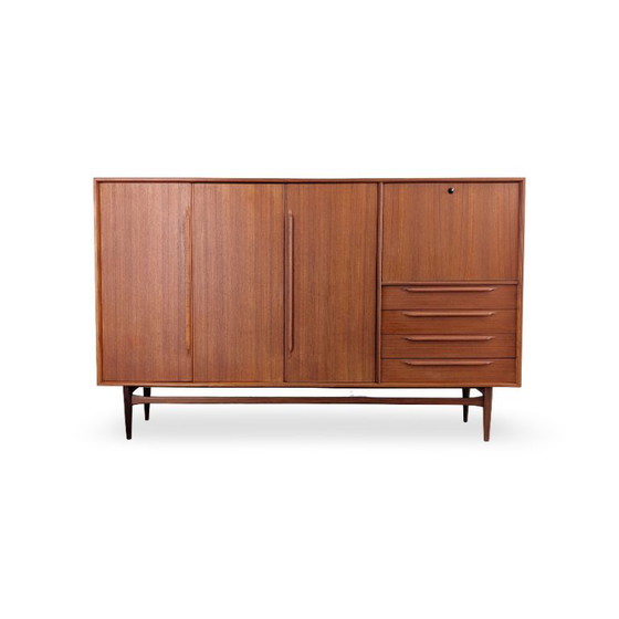 Original Midcentury Cabinet Heinrich Riestenpatt Teak High Boards – Wood (photo 21 of 24)