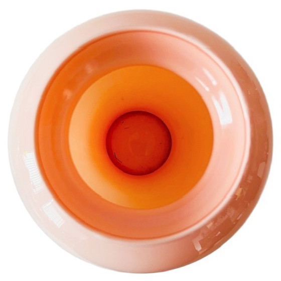 Image 1 of Vintage vaas roze glas 1980's