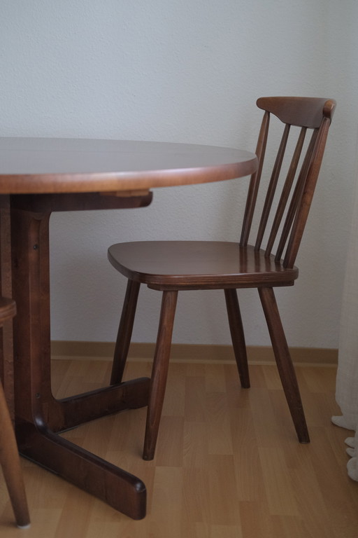 Dining room Dining Danish Møbler design rung chair dining table round solid teak