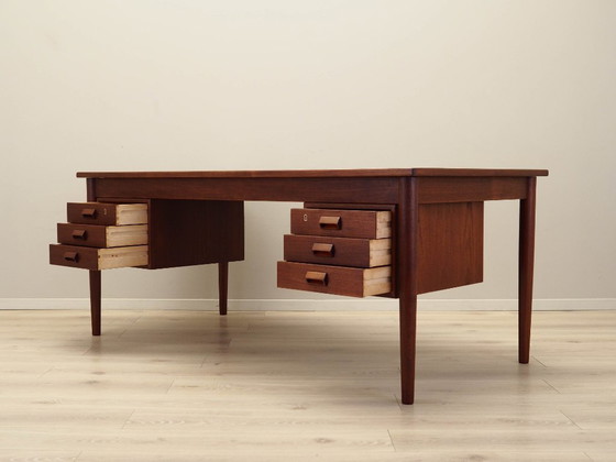 Image 1 of Schreibtisch aus Teakholz, dänisches Design, 1960er Jahre, Designer: Børge Mogensen