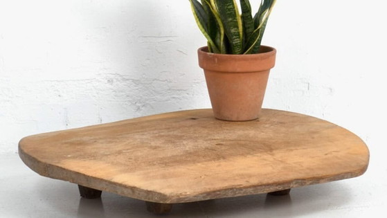 Table basse ancienne en bois massif (c.1900) #8 – Tables basses, Rustic (photo 3 of 9)
