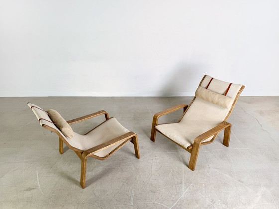 Image 1 of 2er Set Pulkka Sessel Asko Midcentury Ilmari Laippainen Canvas