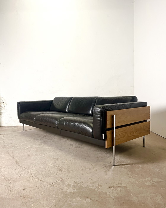 Image 1 of Divano “Forum” di Robin Day per Habitat – pelle cioccolato, 1990