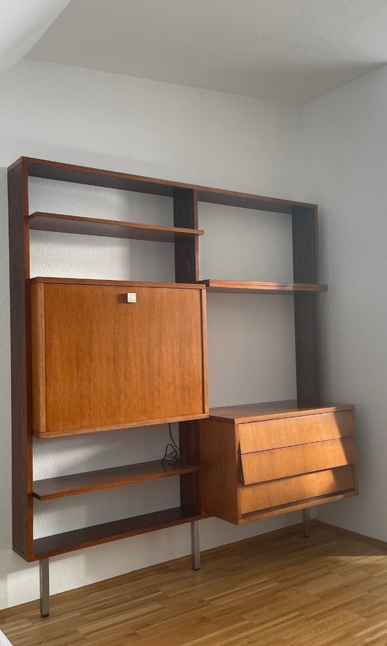 Image 1 of Zeldzaam verzamelobject - vintage design wandmeubel van Alfred Hendrickx voor Belform, jaren 60.