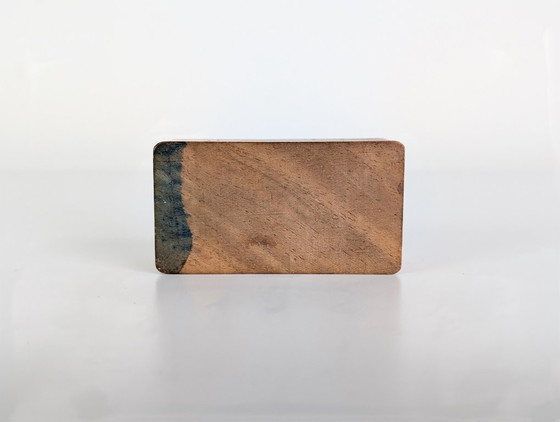 Image 1 of Vintage wooden box, casket, stamp box, jewelry box, casket