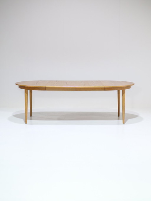 Extendable dining table Skovmand & Andersen Danish oak vintage