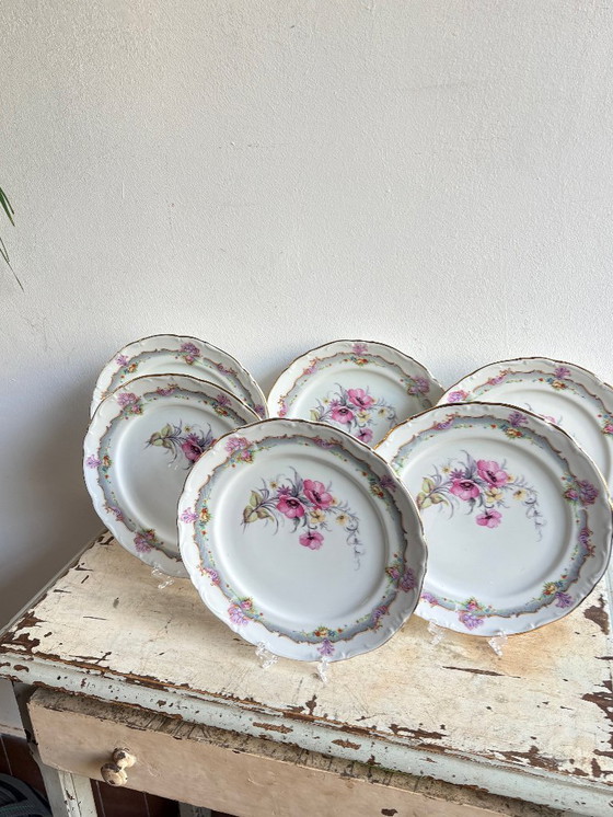 Image 1 of 6x Limonges Eetbord